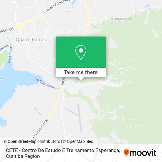 CETE - Centro De Estudo E Treinamento Esperança map
