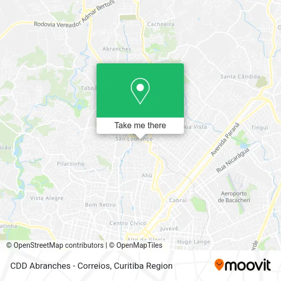 CDD Abranches - Correios map