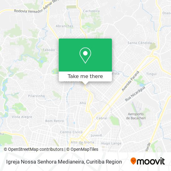 Mapa Igreja Nossa Senhora Medianeira