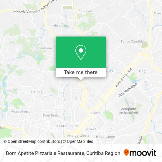 Bom Apetite Pizzaria e Restaurante map