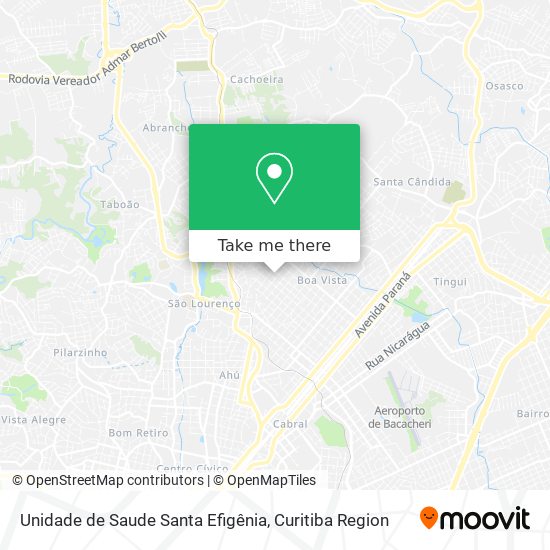 Unidade de Saude Santa Efigênia map