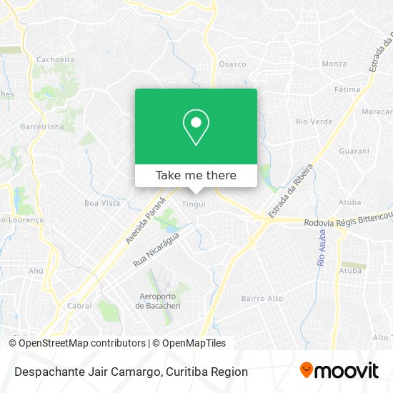 Despachante Jair Camargo map