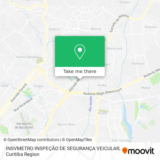 INSVMETRO INSPEÇÃO DE SEGURANÇA VEICULAR map