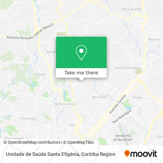 Unidade de Saúde Santa Efigênia map