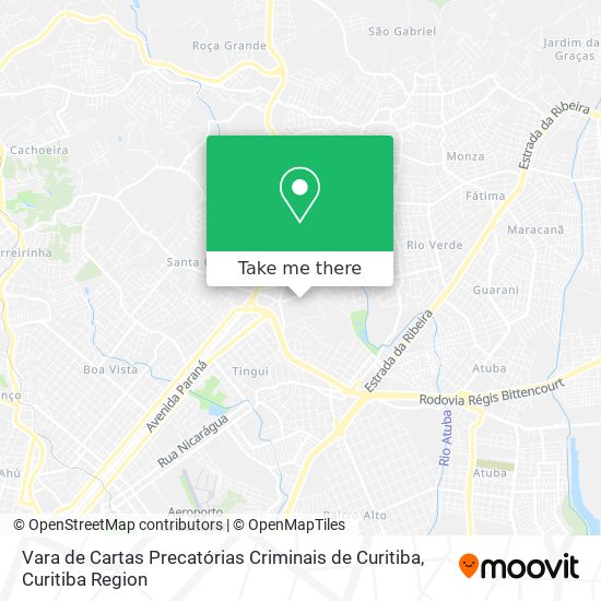 Vara de Cartas Precatórias Criminais de Curitiba map
