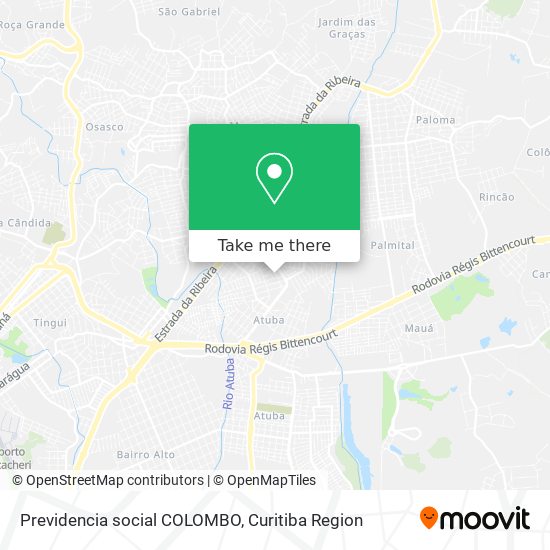 Previdencia social COLOMBO map