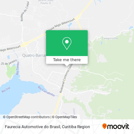 Faurecia Automotive do Brasil map