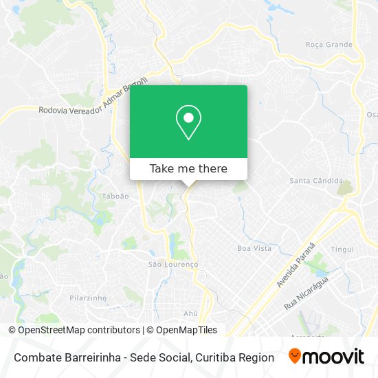 Mapa Combate Barreirinha - Sede Social