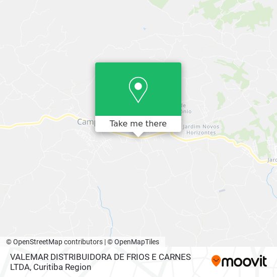 VALEMAR DISTRIBUIDORA DE FRIOS E CARNES LTDA map