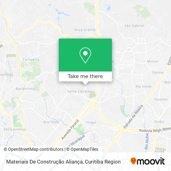 Materiais De Construção Aliança map