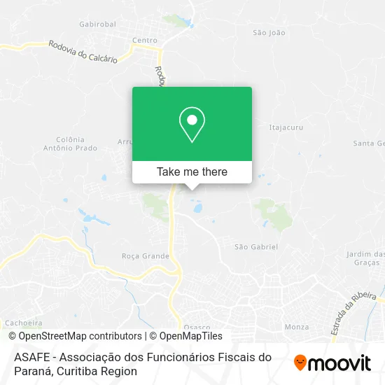 ASAFE - Associação dos Funcionários Fiscais do Paraná map