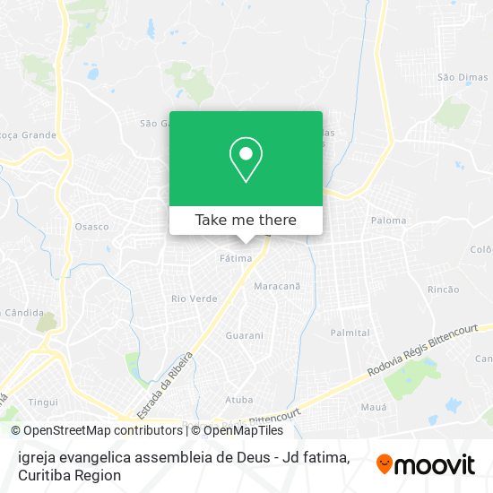 Mapa igreja evangelica assembleia de Deus - Jd fatima