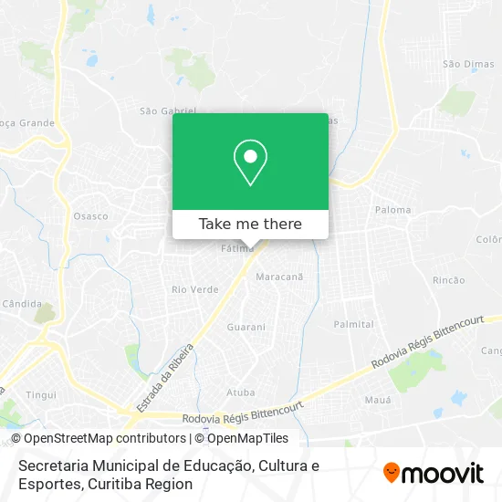 Secretaria Municipal de Educação, Cultura e Esportes map