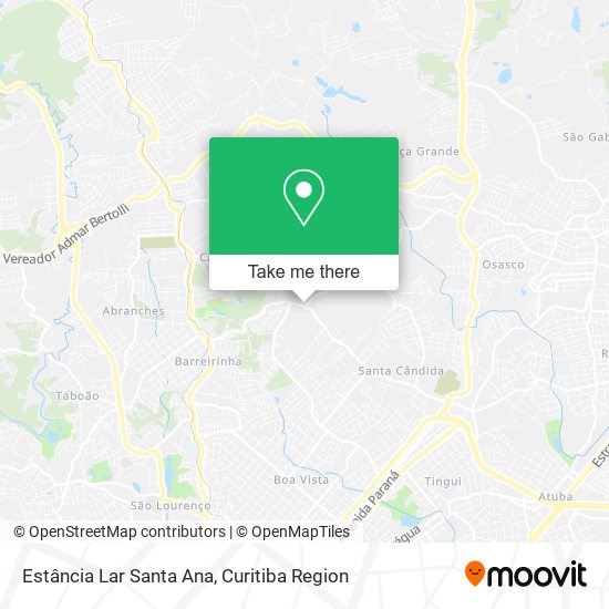 Estância Lar Santa Ana map