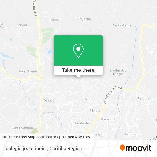 Mapa colegio joao ribeiro