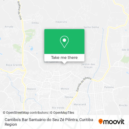 Mapa Cantibo's Bar Santuário do Seu Zé Pilintra