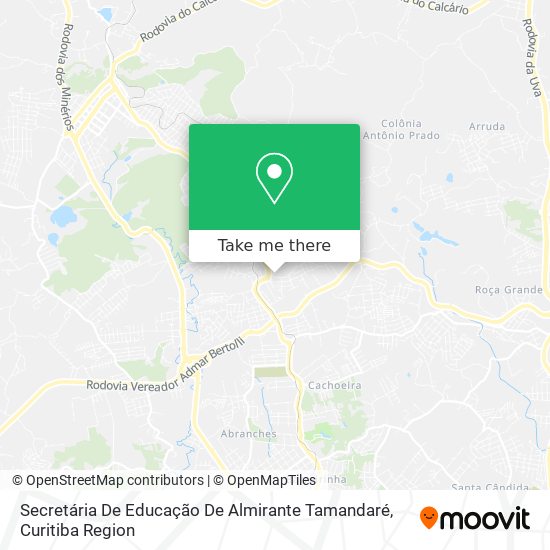 Secretária De Educação De Almirante Tamandaré map