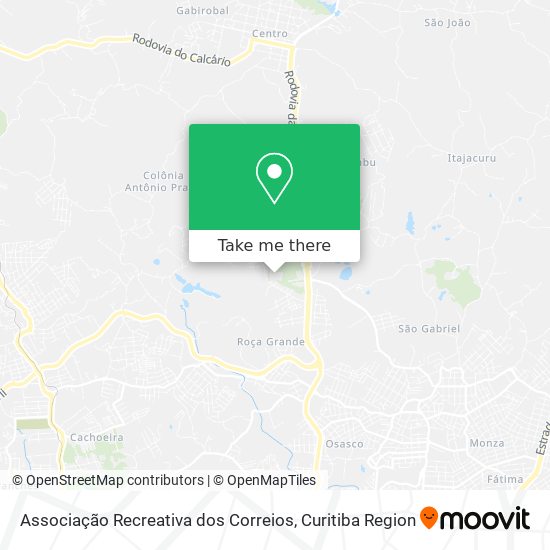 Associação Recreativa dos Correios map