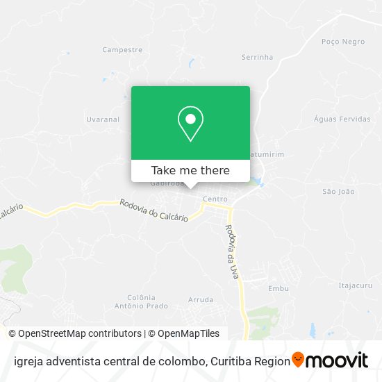 igreja adventista central de colombo map