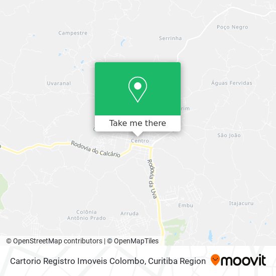 Cartorio Registro  Imoveis Colombo map