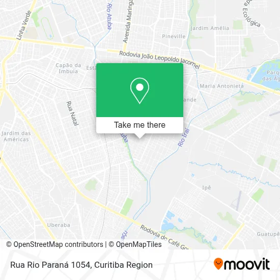 Rua Rio Paraná 1054 map