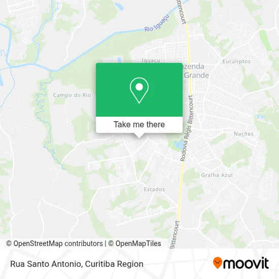 Rua Santo Antonio map