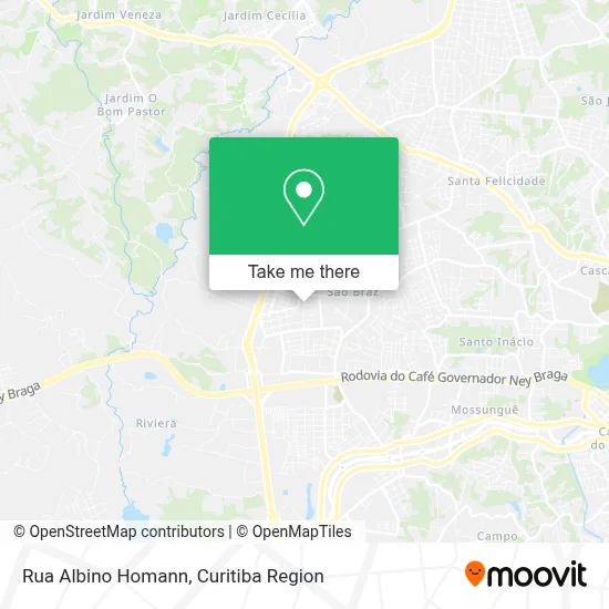 Rua Albino Homann map