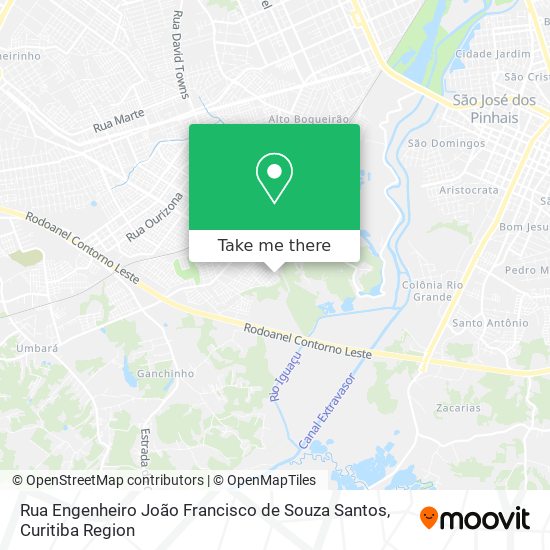 Rua Engenheiro João Francisco de Souza Santos map