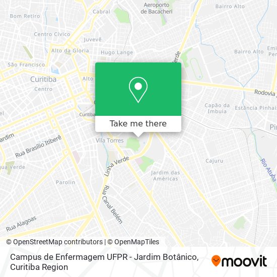 Campus de Enfermagem UFPR - Jardim Botânico map