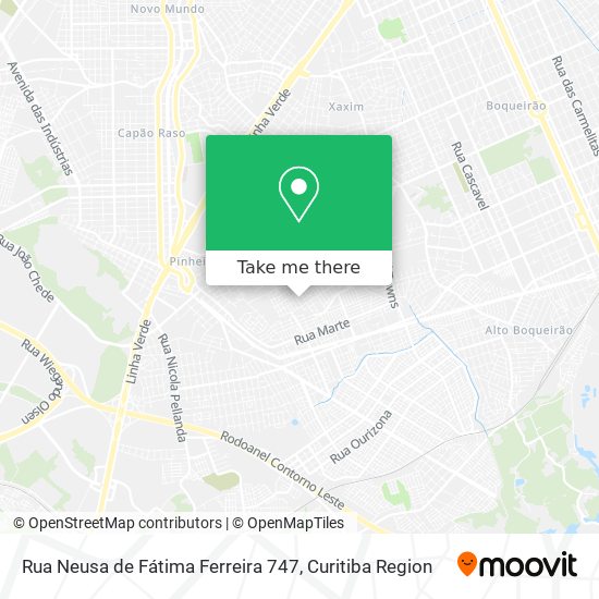 Rua Neusa de Fátima Ferreira 747 map