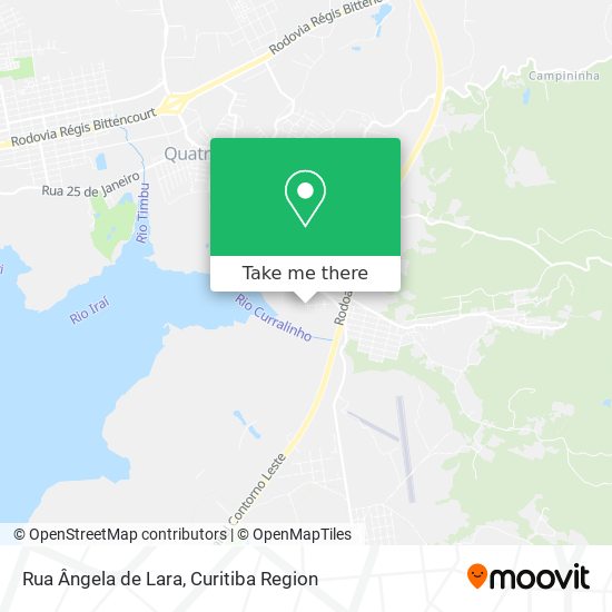 Mapa Rua Ângela de Lara