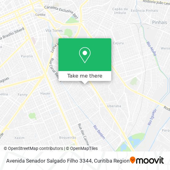 Mapa Avenida Senador Salgado Filho 3344