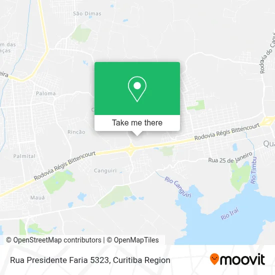 Rua Presidente Faria 5323 map
