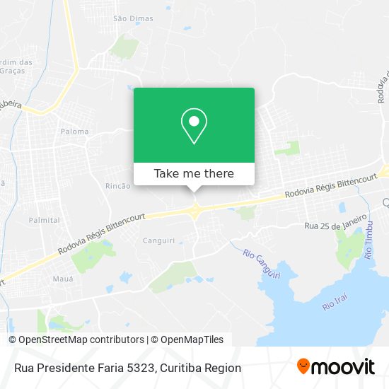 Rua Presidente Faria 5323 map