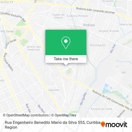 Rua Engenheiro Benedito Mario da Silva 555 map
