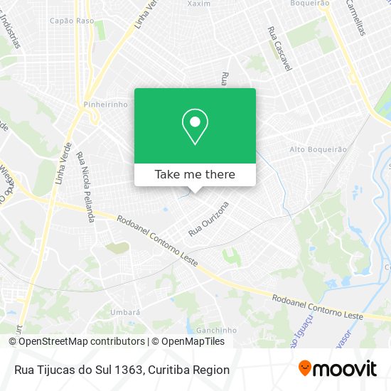 Rua Tijucas do Sul 1363 map