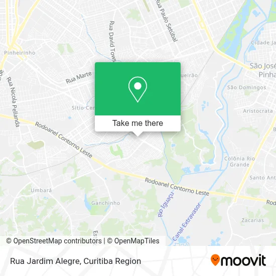 Rua Jardim Alegre map