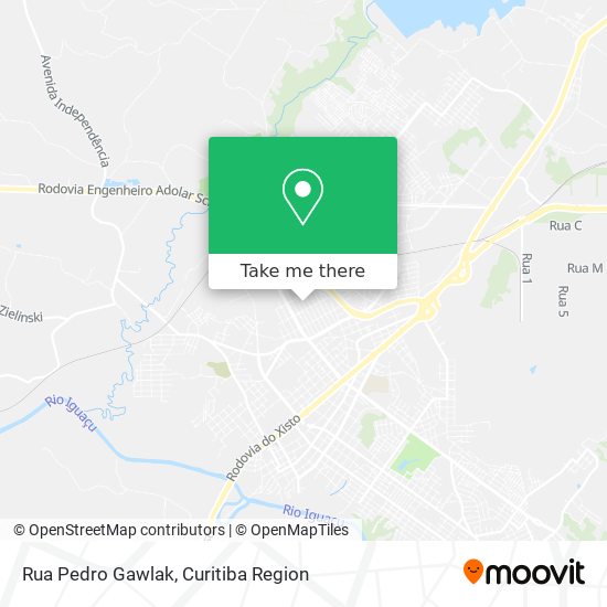 Rua Pedro Gawlak map