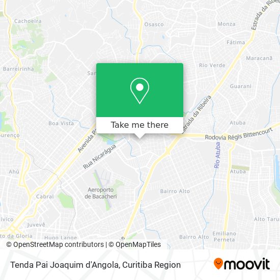 Tenda Pai Joaquim d'Angola map