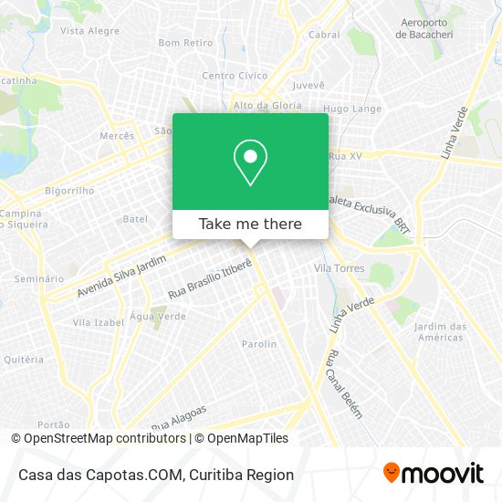 Mapa Casa das Capotas.COM