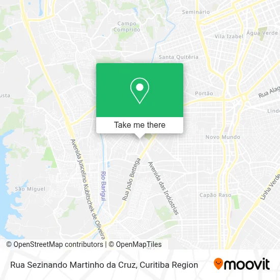 Rua Sezinando Martinho da Cruz map