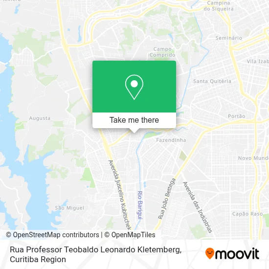 Rua Professor Teobaldo Leonardo Kletemberg map