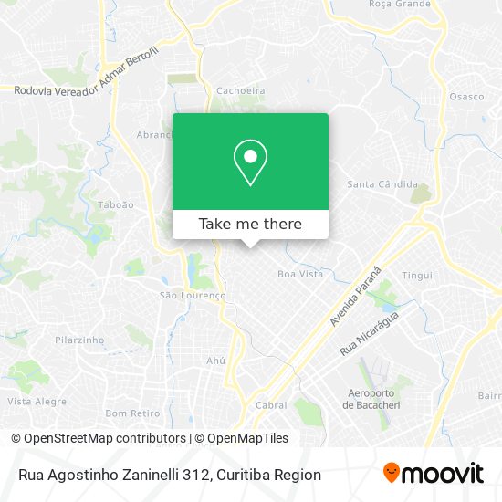 Rua Agostinho Zaninelli 312 map