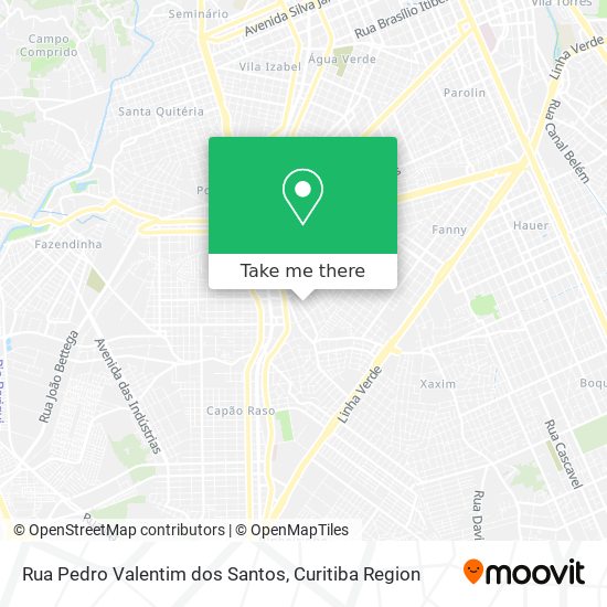 Rua Pedro Valentim dos Santos map