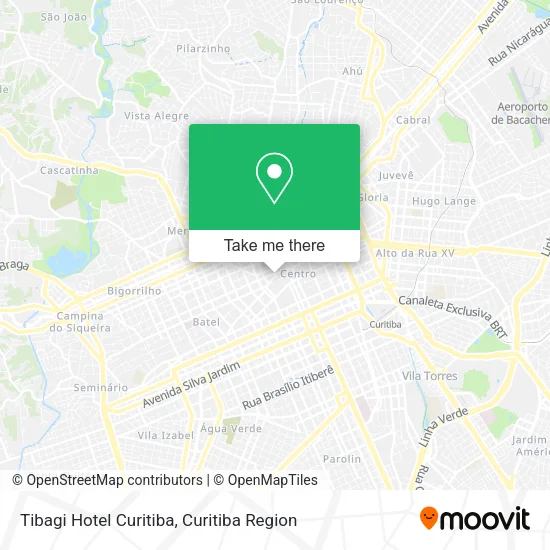 Tibagi Hotel Curitiba map