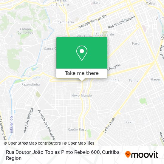 Mapa Rua Doutor João Tobias Pinto Rebelo 600