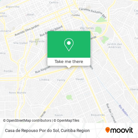 Casa de Repouso Por do Sol map