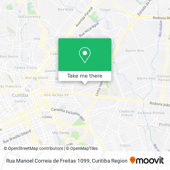 Rua Manoel Correia de Freitas 1099 map