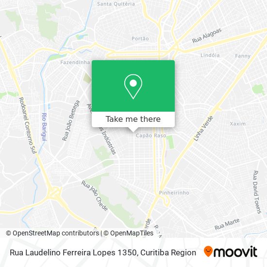 Rua Laudelino Ferreira Lopes 1350 map