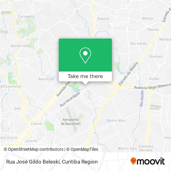 Rua José Gildo Beleski map